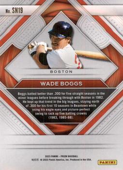 2023 Panini Prizm - Second to None #SN19 Wade Boggs Back
