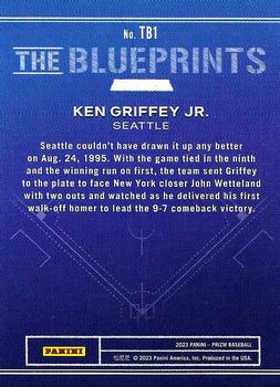 2023 Panini Prizm - The Blueprints #TB1 Ken Griffey Jr. Back