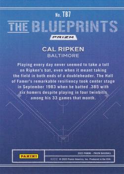 2023 Panini Prizm - The Blueprints #TB7 Cal Ripken Back