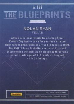 2023 Panini Prizm - The Blueprints #TB9 Nolan Ryan Back