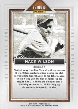 2023 Panini Prizm - The Old Ball Game #OBG16 Hack Wilson Back
