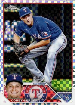 2023 Topps Chrome - X-Fractor #45 Corey Seager Front