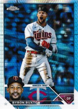 2023 Topps Chrome - Prism Refractor #28 Byron Buxton Front