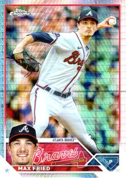 2023 Topps Chrome - Prism Refractor #65 Max Fried Front