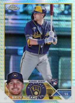 2023 Topps Chrome - Prism Refractor #170 Brice Turang Front