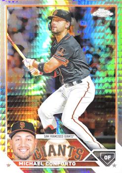 2023 Topps Chrome - Prism Refractor #219 Michael Conforto Front