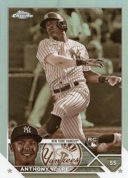 2023 Topps Chrome - Sepia Refractor #4 Anthony Volpe Front