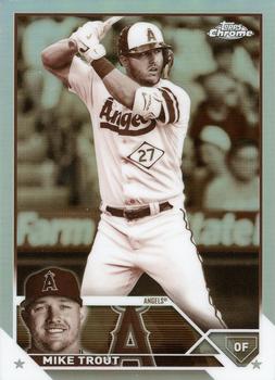 2023 Topps Chrome - Sepia Refractor #27 Mike Trout Front