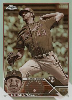 2023 Topps Chrome - Sepia Refractor #46 Ethan Small Front