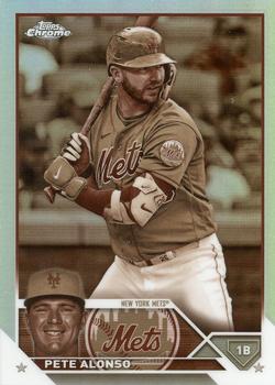 2023 Topps Chrome - Sepia Refractor #75 Pete Alonso Front
