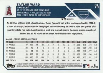 2023 Topps Chrome - Sepia Refractor #94 Taylor Ward Back