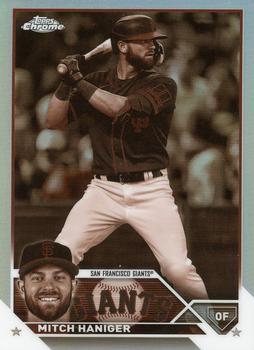 2023 Topps Chrome - Sepia Refractor #122 Mitch Haniger Front