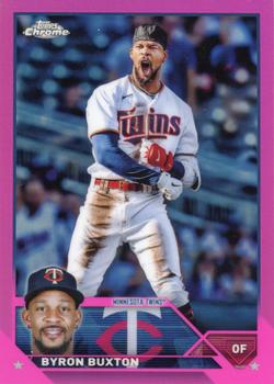 2023 Topps Chrome - Pink Refractor #28 Byron Buxton Front