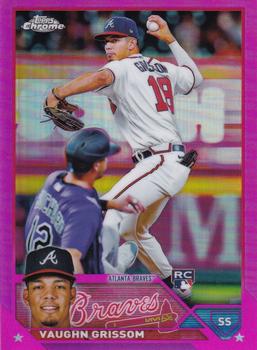 2023 Topps Chrome - Pink Refractor #48 Vaughn Grissom Front