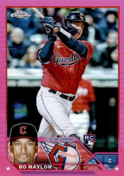 2023 Topps Chrome - Pink Refractor #54 Bo Naylor Front