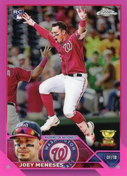 2023 Topps Chrome - Pink Refractor #60 Joey Meneses Front
