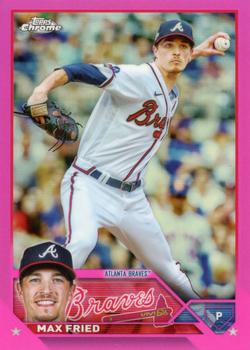 2023 Topps Chrome - Pink Refractor #65 Max Fried Front