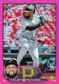 2023 Topps Chrome - Pink Refractor #67 Canaan Smith-Njigba Front