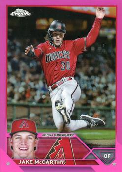 2023 Topps Chrome - Pink Refractor #86 Jake McCarthy Front