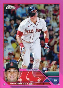 2023 Topps Chrome - Pink Refractor #174 Triston Casas Front