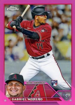 2023 Topps Chrome - Pink Refractor #189 Gabriel Moreno Front