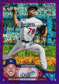 2023 Topps Chrome - Purple Speckle Refractor #22 Michael Grove Front