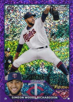 2023 Topps Chrome - Purple Speckle Refractor #173 Simeon Woods Richardson Front