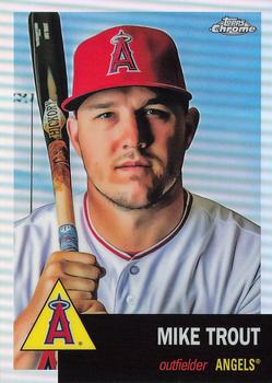 2022 Topps Chrome Platinum Anniversary - Refractor #50 Mike Trout Front
