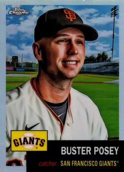2022 Topps Chrome Platinum Anniversary - Refractor #155 Buster Posey Front