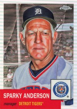 2022 Topps Chrome Platinum Anniversary - Refractor #487 Sparky Anderson Front