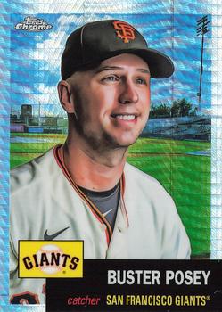 2022 Topps Chrome Platinum Anniversary - Prism Refractor #155 Buster Posey Front