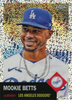 2022 Topps Chrome Platinum Anniversary - Speckle Refractor #350 Mookie Betts Front