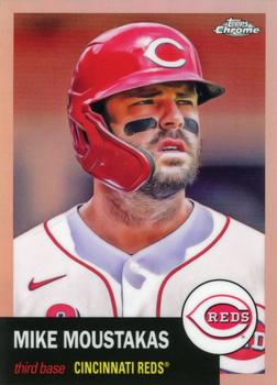 2022 Topps Chrome Platinum Anniversary - Rose Gold Refractor #198 Mike Moustakas Front