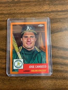 2022 Topps Chrome Platinum Anniversary - Orange Refractor #416 Jose Canseco Front