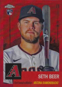 2022 Topps Chrome Platinum Anniversary - Red Refractor #461 Seth Beer Front