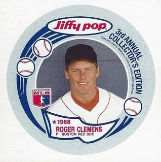 1988 Jiffy Pop Discs - Square Proofs #6 Roger Clemens Front