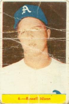 1956-57 Chicle Peloteros Cuban League #6 Russell Nixon Front