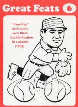 1972 Laughlin Great Feats of Baseball (Red) #6 Joe McGinnity Front
