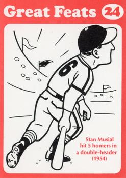 1972 Laughlin Great Feats of Baseball (Red) #24 Stan Musial Front