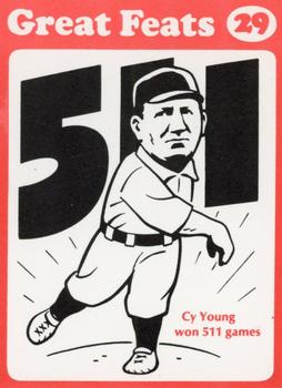1972 Laughlin Great Feats of Baseball (Red) #29 Cy Young Front