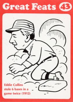 1972 Laughlin Great Feats of Baseball (Red) #43 Eddie Collins Front