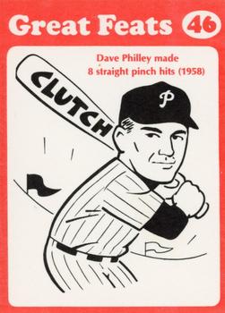 1972 Laughlin Great Feats of Baseball (Red) #46 Dave Philley Front