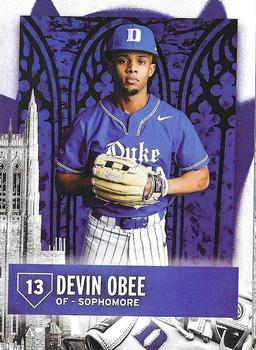 2023 Duke Blue Devils #NNO Devin Obee Front