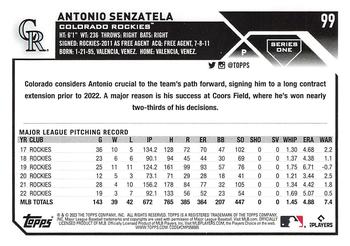 2023 Topps - Gold Star #99 Antonio Senzatela Back