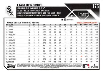 2023 Topps - Gold Star #175 Liam Hendriks Back