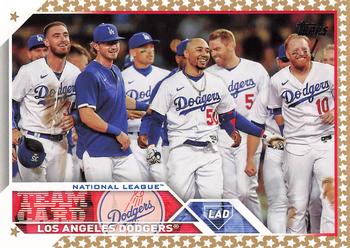 2023 Topps - Gold Star #219 Los Angeles Dodgers Front