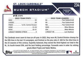 2023 Topps - Gold Star #234 St. Louis Cardinals Back