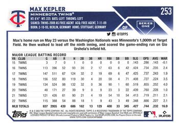 2023 Topps - Gold Star #253 Max Kepler Back