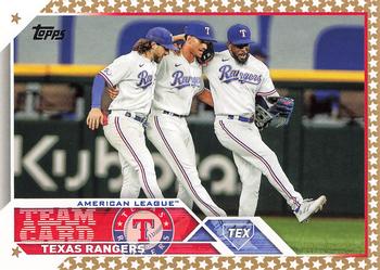 2023 Topps - Gold Star #292 Texas Rangers Front