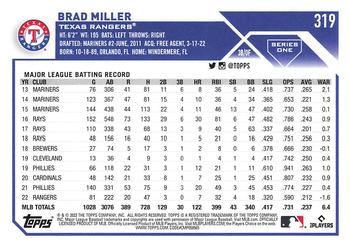 2023 Topps - Gold Star #319 Brad Miller Back